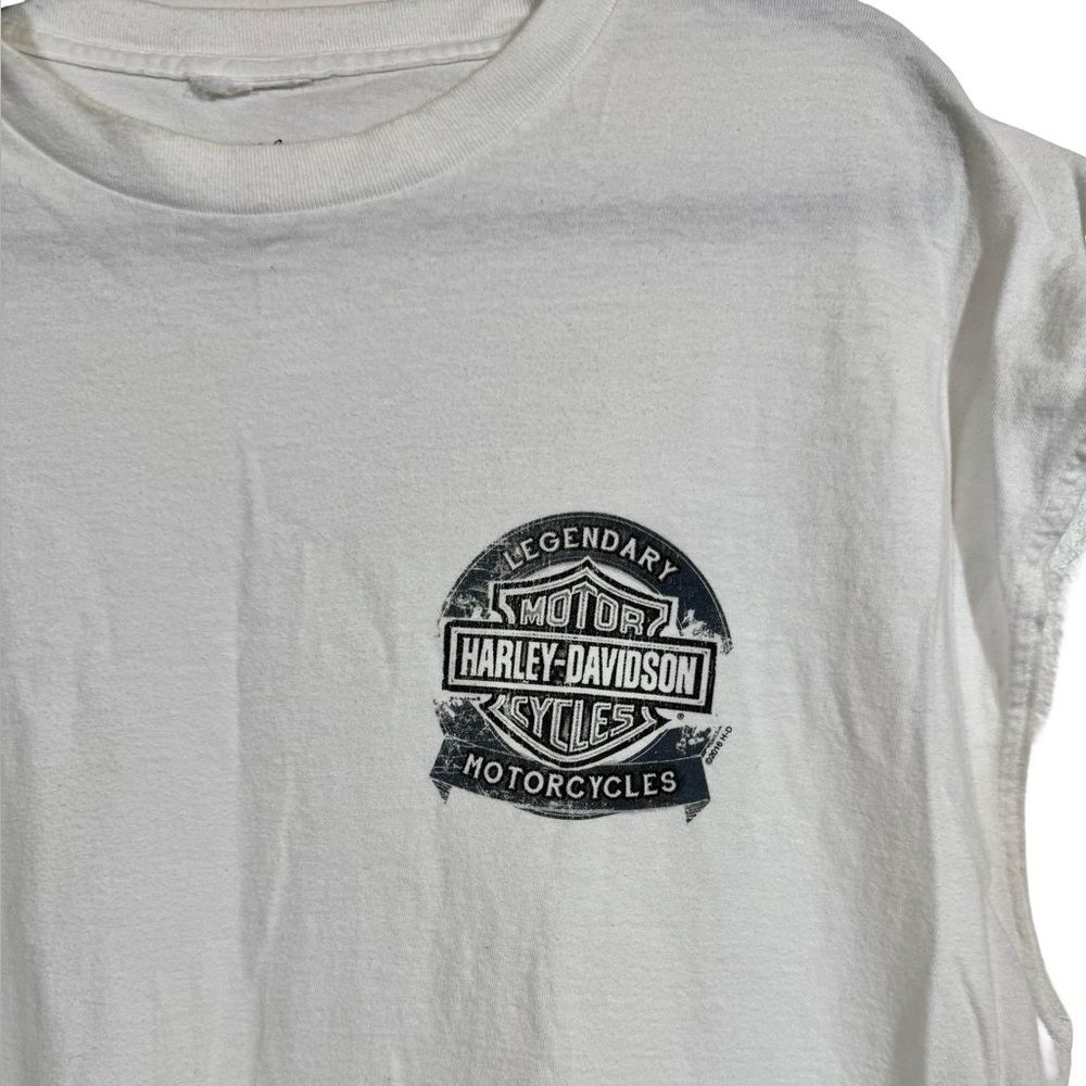 Harley-Davidson Biker Built Black Hills Rapid City, SD Eagle Muscle Tee Tank Y2K - Picture 3 of 6